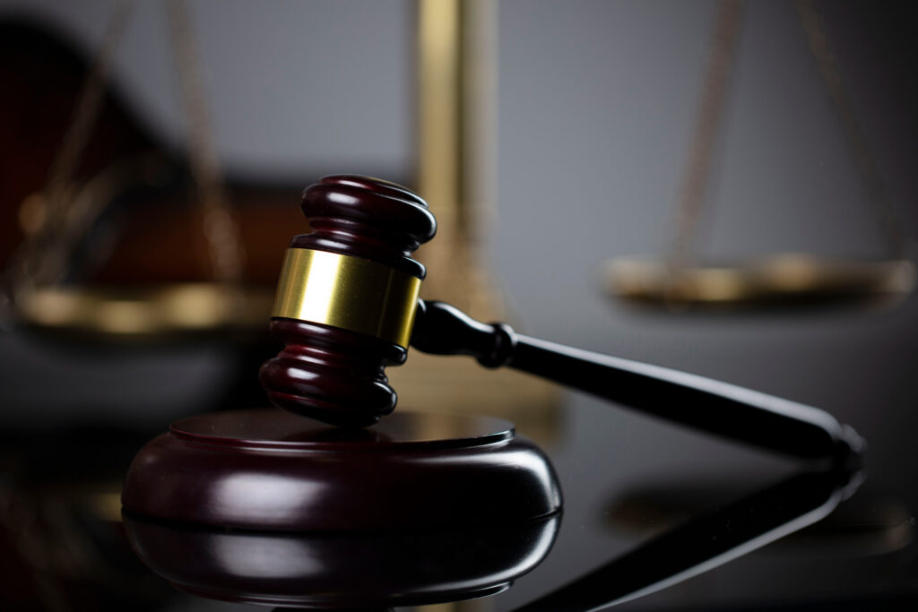 gavel used at a trial